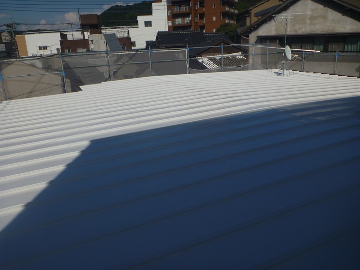 屋根施工後