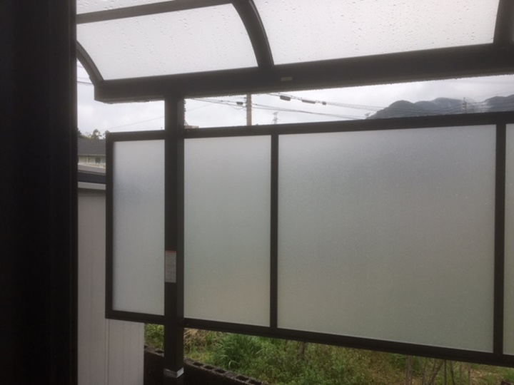 テラス屋根、目隠し工事