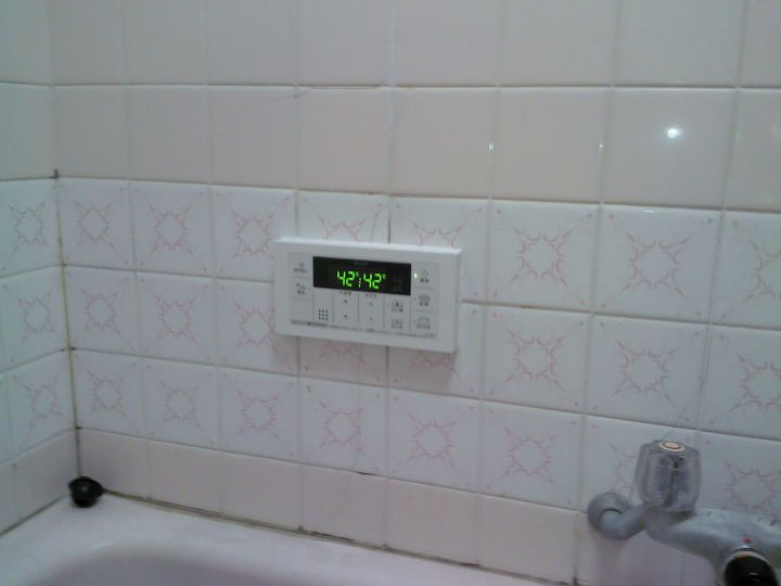 風呂リモコン施工後