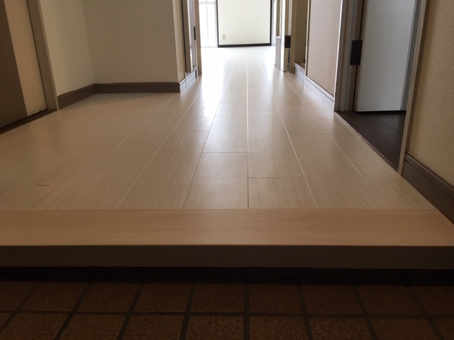 廊下の施工後の写真です。