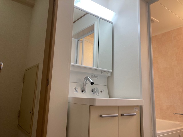 洗面の施工後の写真です。