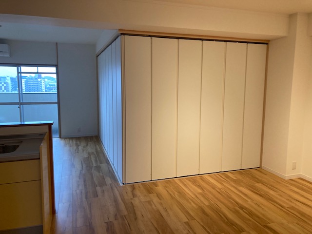 リビングの施工後の写真です。