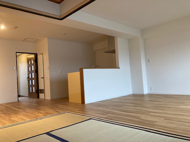 リビングの施工後の写真です。