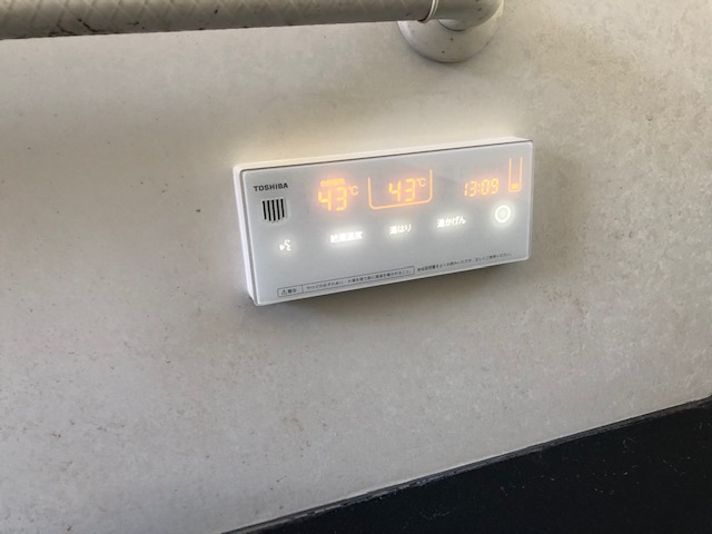 浴室リモコン施工後