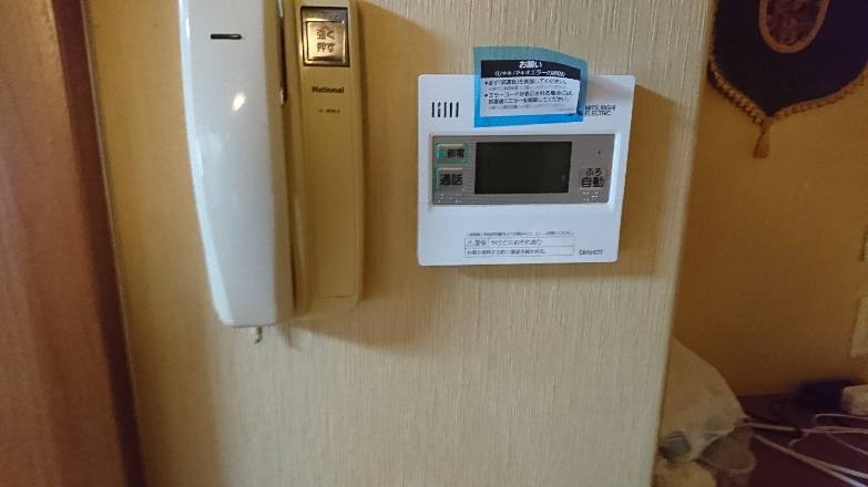 台所リモコン施工後