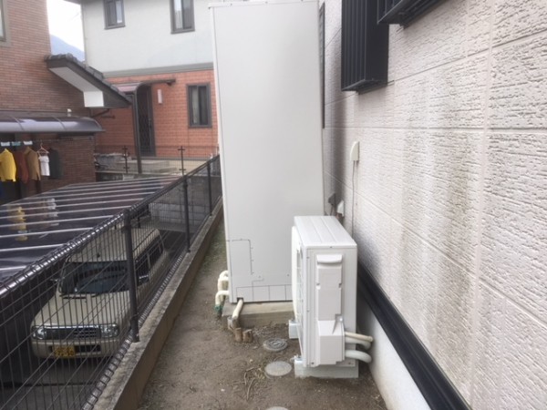 電気温水器からエコキュートに交換　北九州市八幡西区