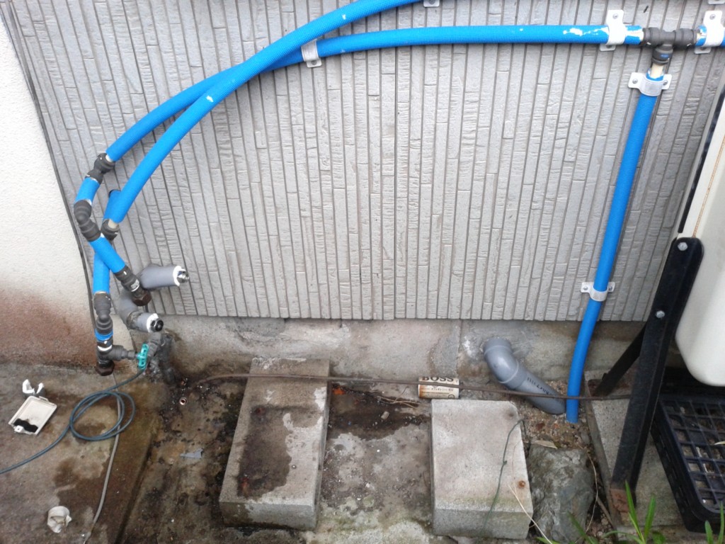 既存ボイラー取り外し