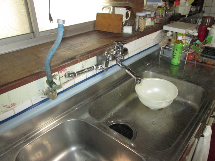 施工後　キッチン水栓