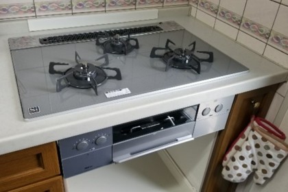 ガスコンロ、給湯器交換リフォーム　北九州市八幡西区