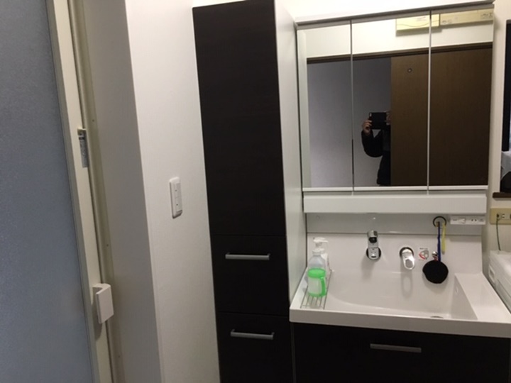 洗面台施工後