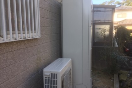 ユニットバス、エコキュートリフォーム工事　遠賀町