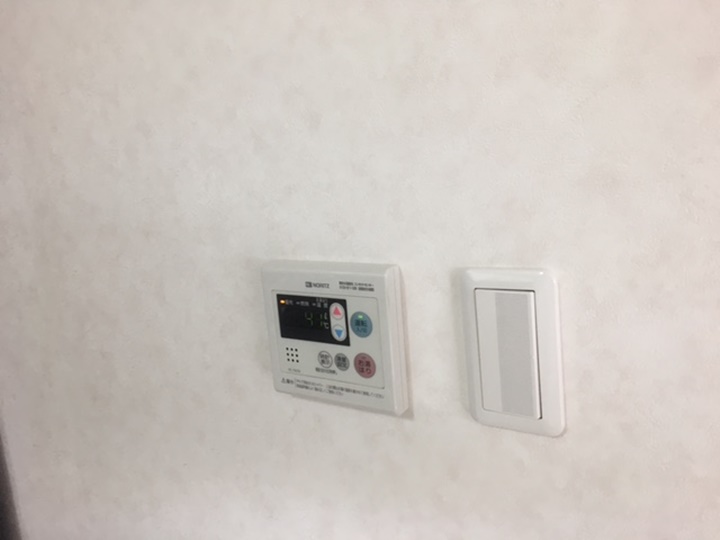 給湯器リモコン施工後