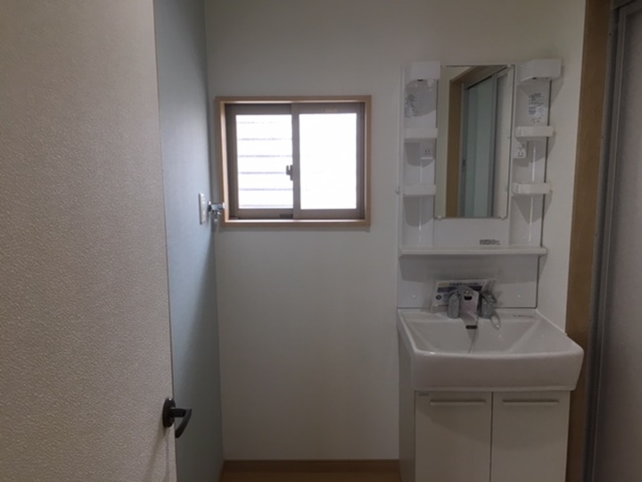 洗面所施工後