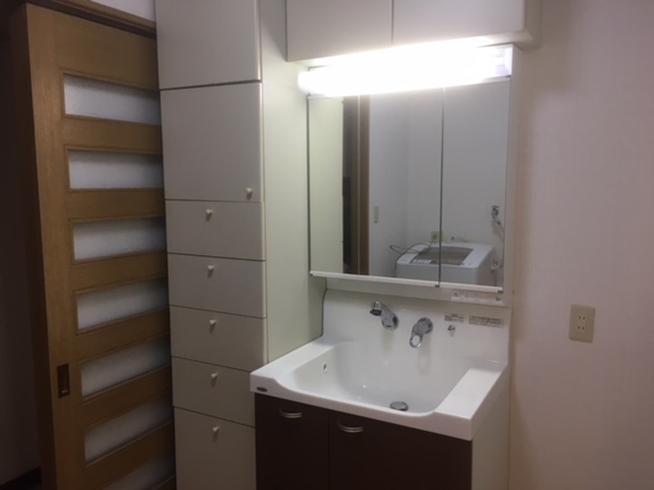 洗面台施工後