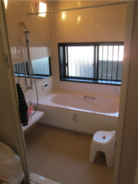 タイルの風呂から増築して快適な広い浴室へ北九州市戸畑区