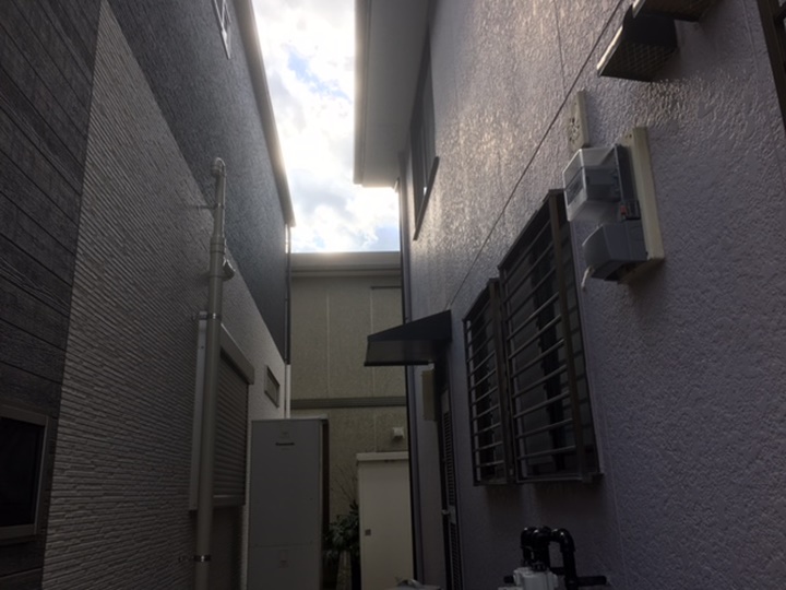 台所勝手口ひさし交換