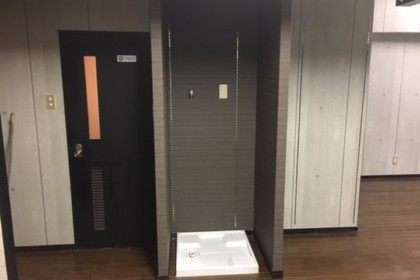 洗濯機置場新設工事　北九州市小倉北区