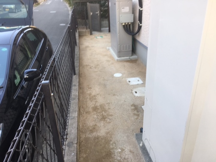 雑草対策にガンコマサを使用しました。