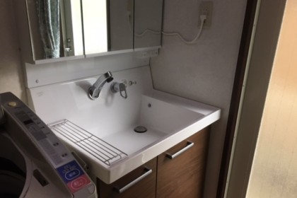 洗面台リフォーム　直方市