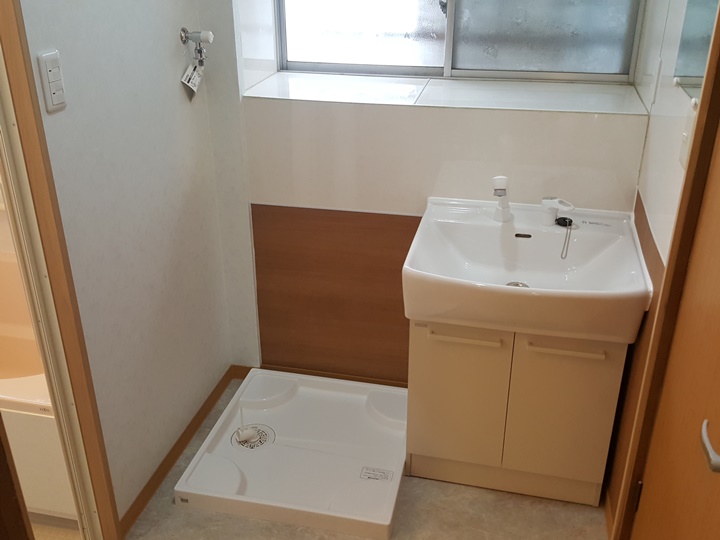 洗面所施工後