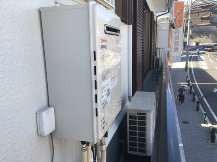 ノーリツ壁掛け追い炊き付２０号エコジョーズに交換