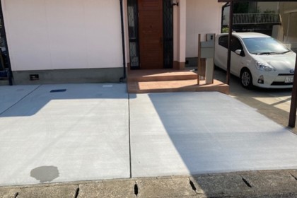 車庫工事　北九州市八幡西区