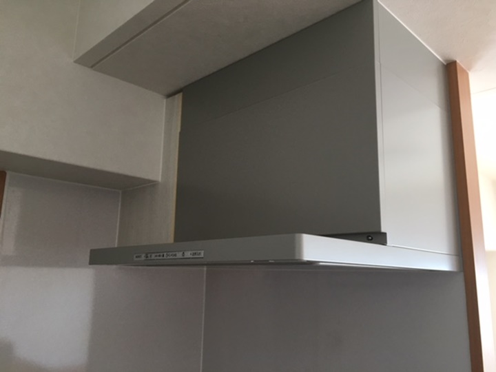 ノーリツノンフィルターレンジフードに交換<br />