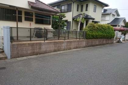 フェンス工事　遠賀町