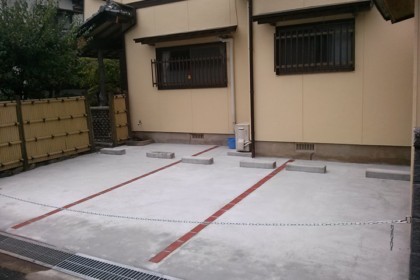 車庫増設工事　遠賀町