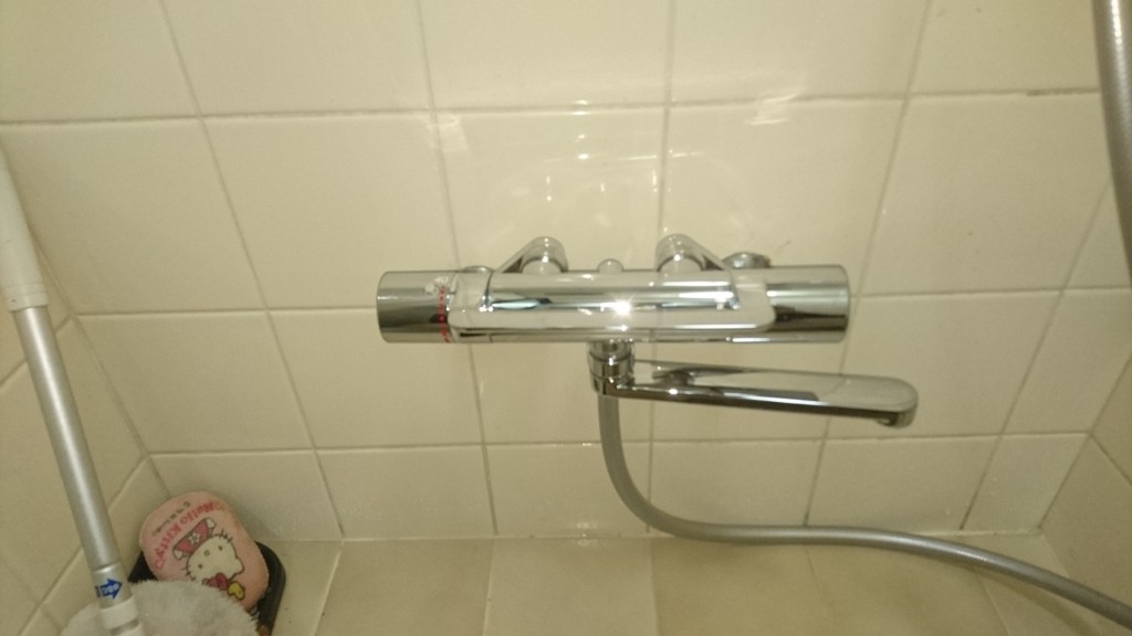 シャワー水栓交換後