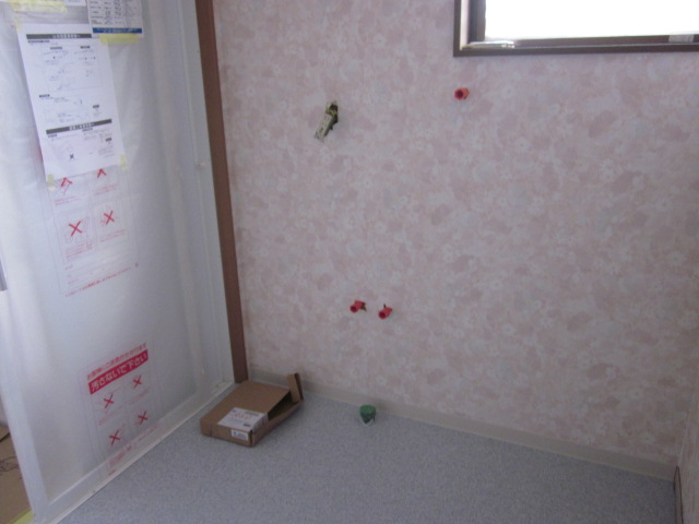 洗面化粧台も取替