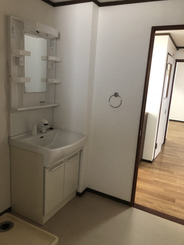 洗面施工後