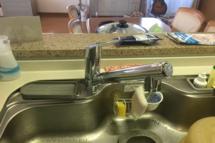 台所水栓交換　北九州市八幡西区浴槽交換リフォーム　北九州市小倉南区