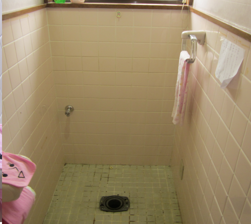 既存トイレ取り外し