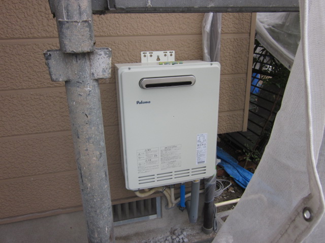 石油ボイラーから給湯器に交換しました