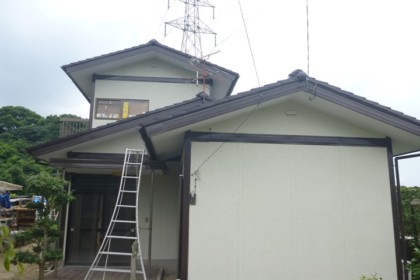 外壁屋根塗装工事　北九州市