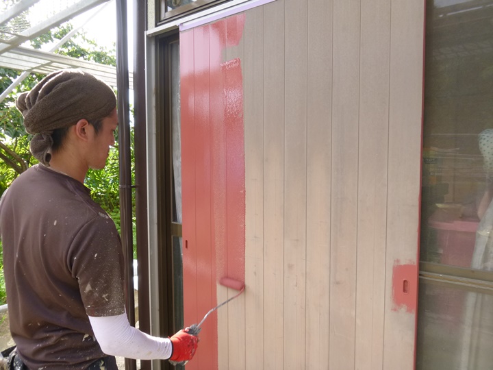 雨戸錆止め塗