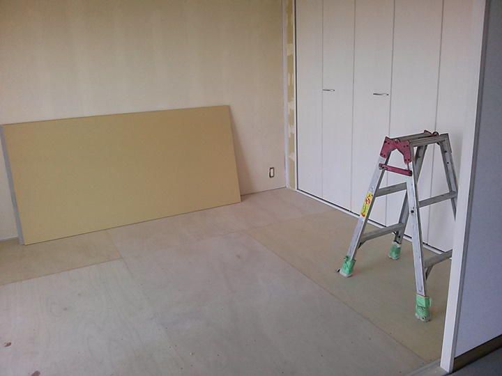 下地コンパネ、クローゼット取付