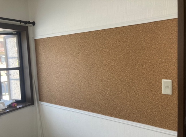 施工後<br />コルククロスです。