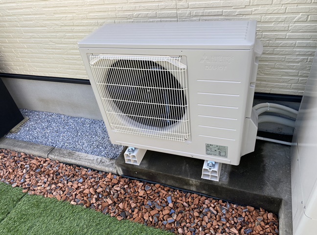 施工後のヒートポンプです。