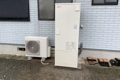 嘉穂郡桂川町　電気温水器からエコキュート交換リフォーム