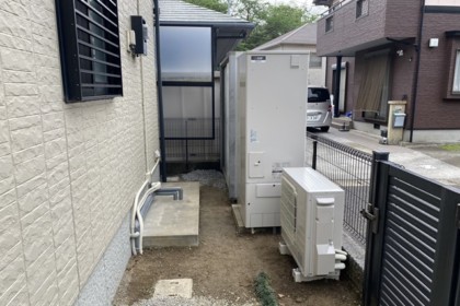 北九州市門司区　電気温水器からエコキュート交換リフォーム