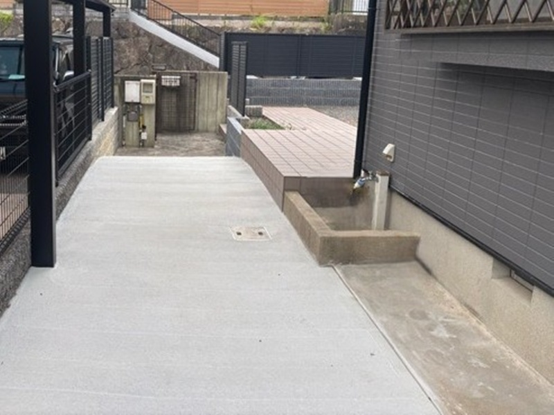 土間コンクリート仕上げです。