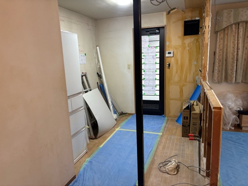 ここから新たに施工していきます。