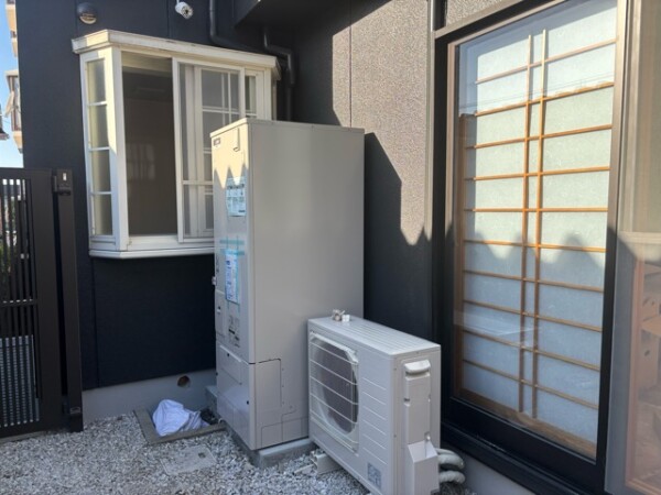 北九州市八幡西区　電気温水器からエコキュートへ交換、ガス給湯器交換設置工事